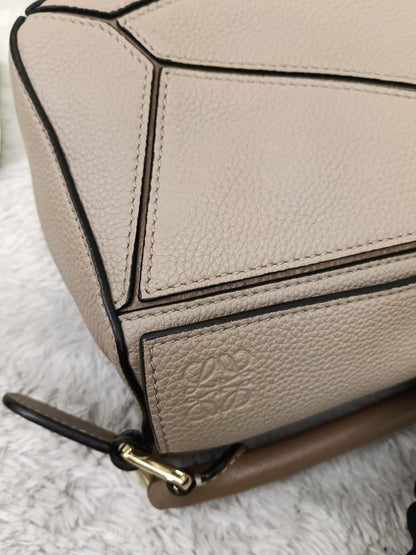 Loewe Puzzle Small Grained Sand Mink GHW 2020