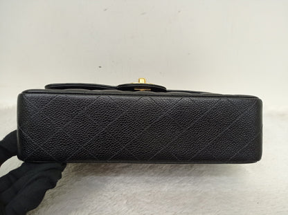 Chanel Small Caviar Black GHW DF #9