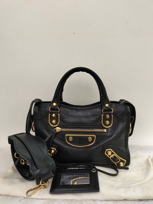 Balenciaga Mini City Edge Black GHW 2017