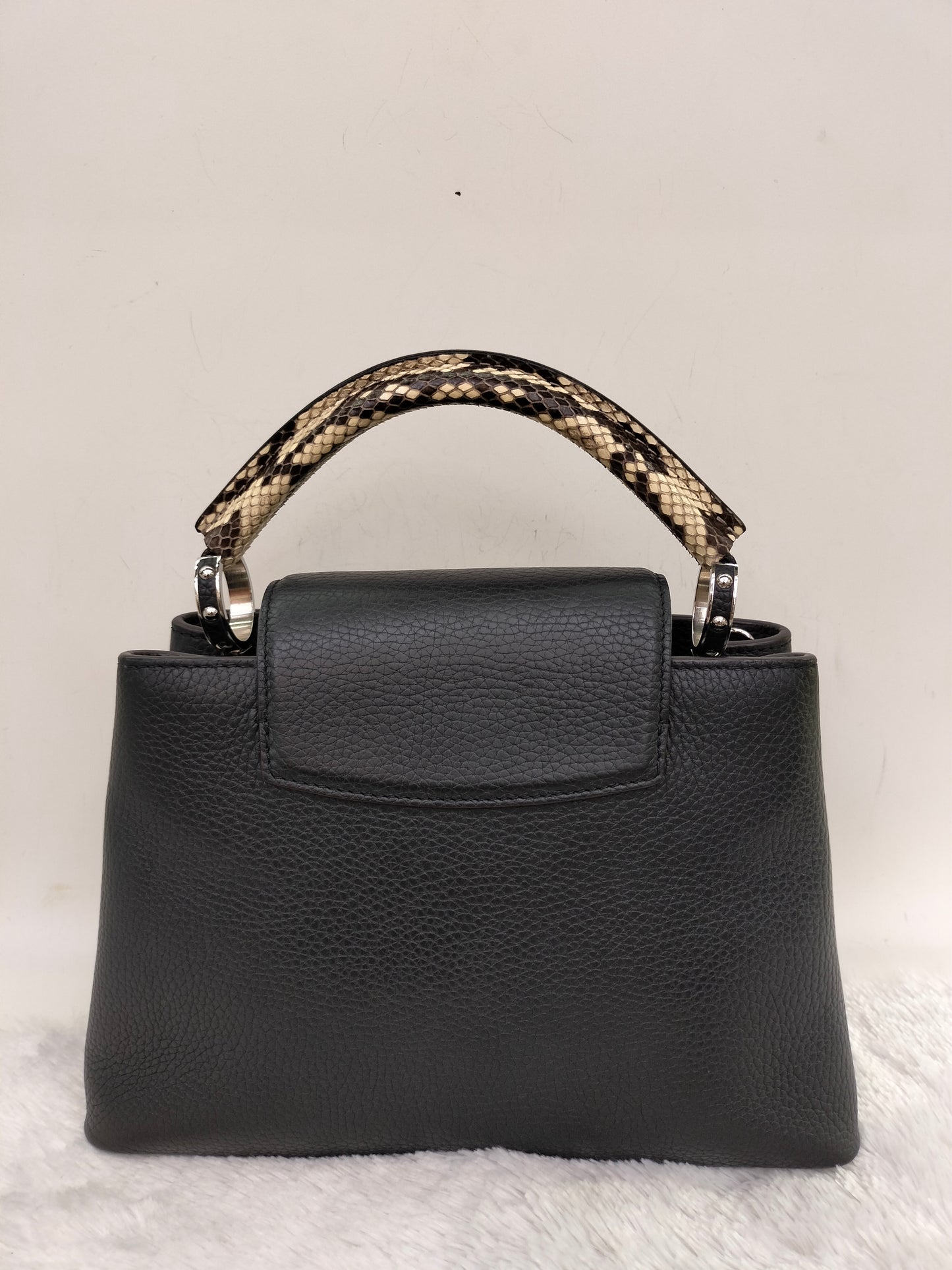 LV Capucines BB Black Handle Python 2018
