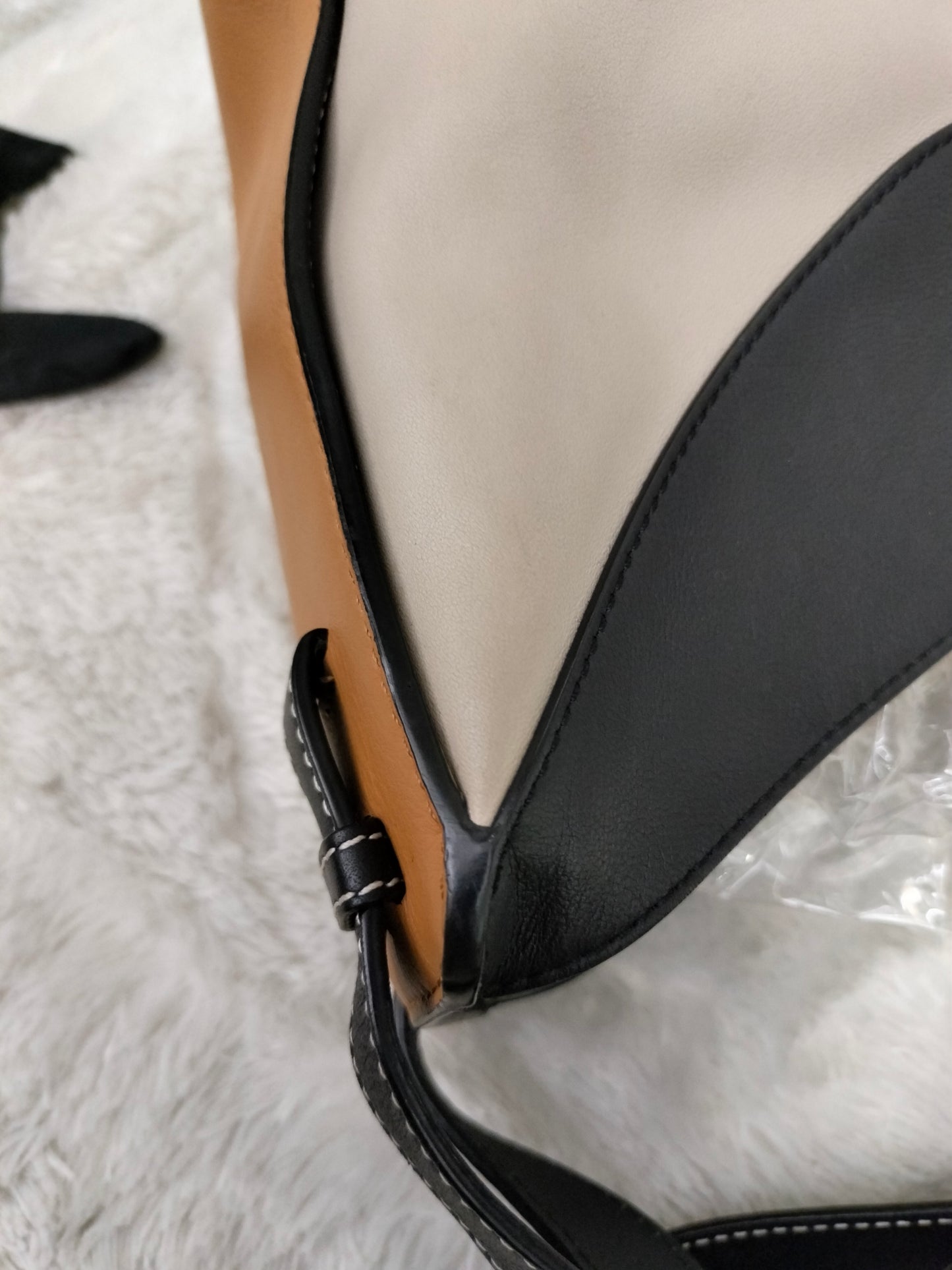 Loewe Hammock Small Beige Brown Black GHW 2018