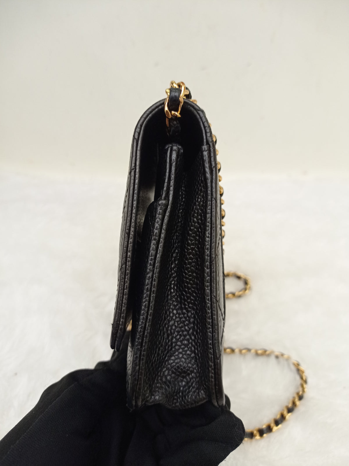 Chanel WOC Caviar Black GHW #27