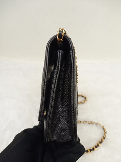 Chanel WOC Caviar Black GHW #27