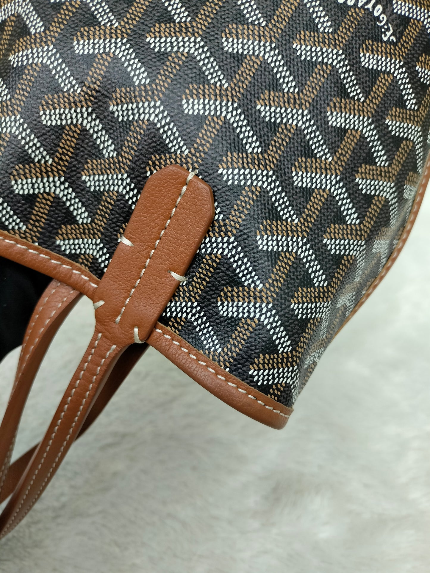 Goyard Anjou Mini Black Tan