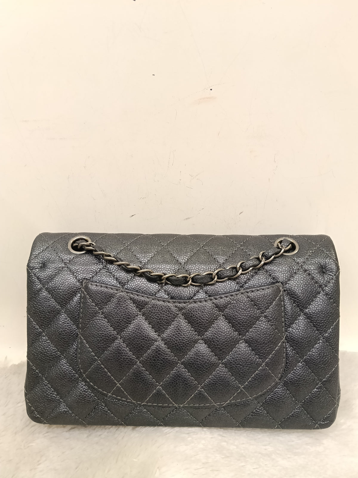 Chanel Medium Caviar Charcoal RHW DF #20