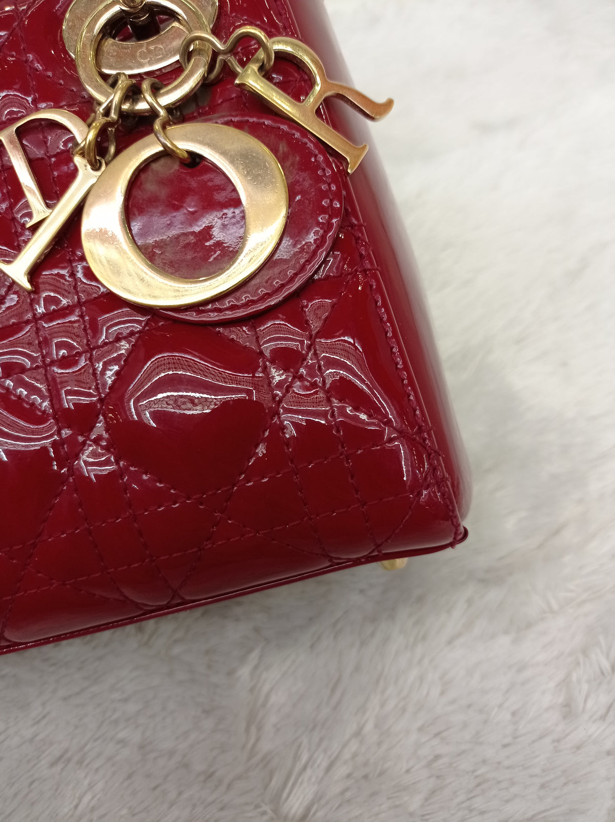 Lady Dior Mini Patent Red GHW 2019