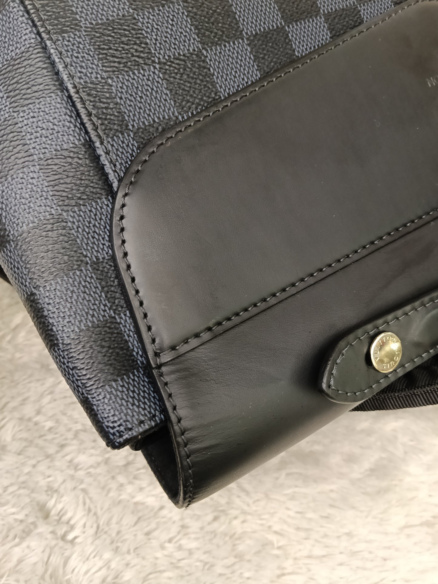 LV Newport Backpack Damier Graphite Cobalt 2016