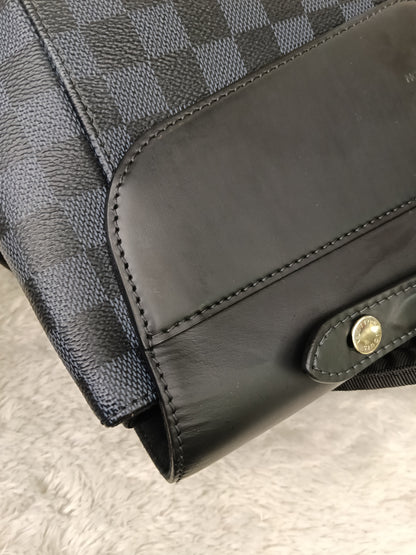LV Newport Backpack Damier Graphite Cobalt 2016