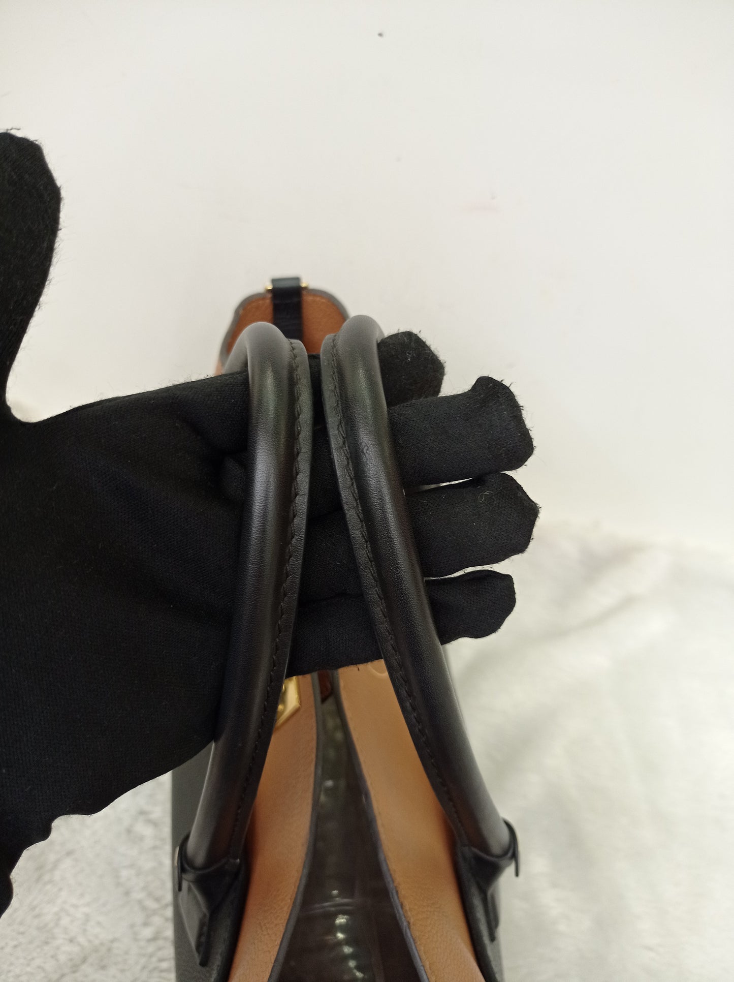 LV On My Side MM Monogram Grained Noir Brown 2019