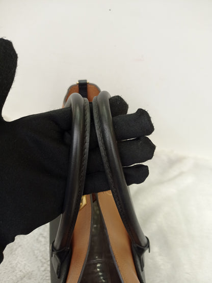 LV On My Side MM Monogram Grained Noir Brown 2019