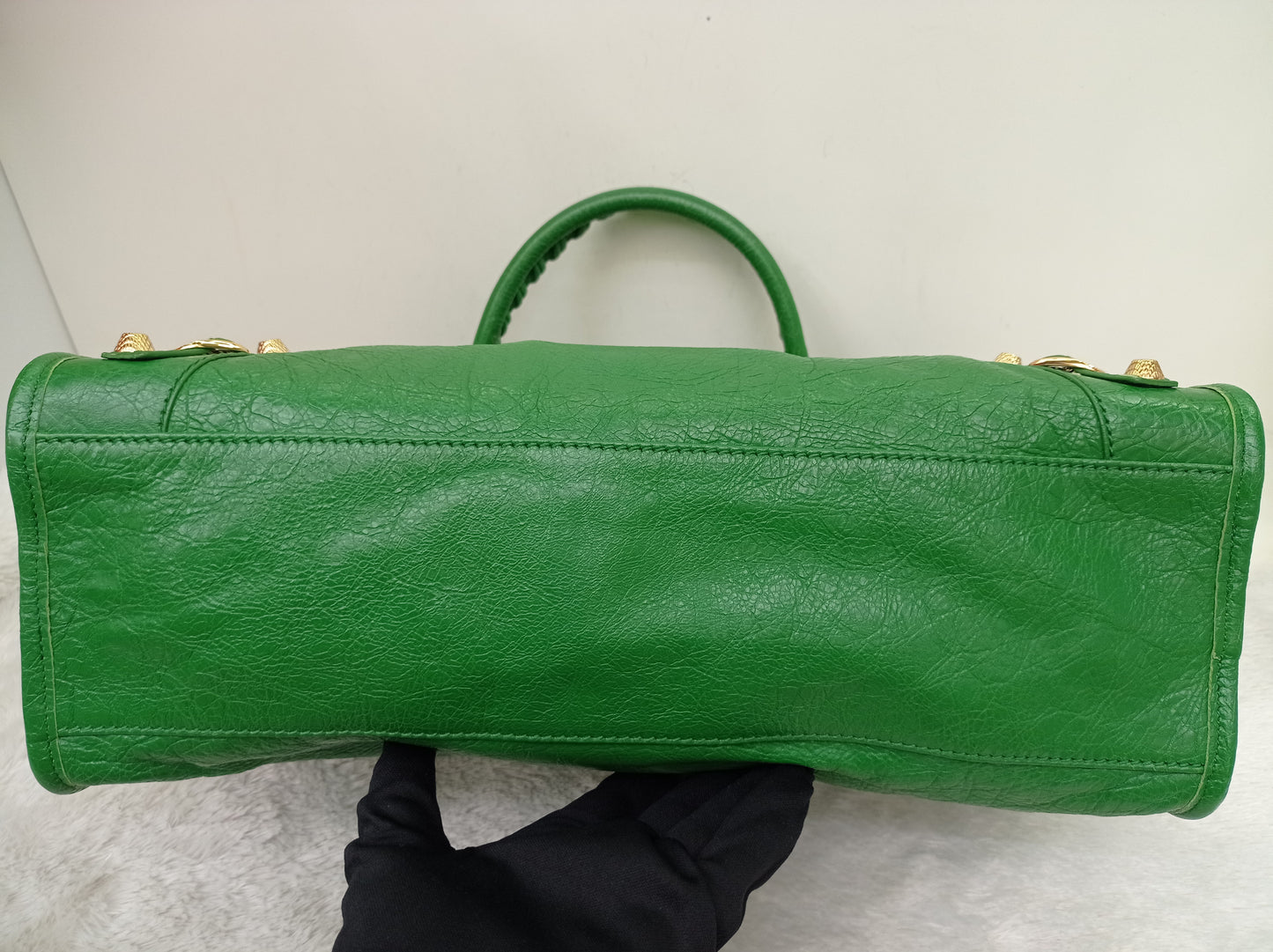 Balenciaga Reguler City Classic Giant Green GHW 2015