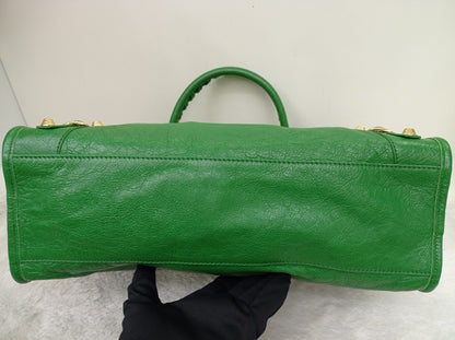 Balenciaga Reguler City Classic Giant Green GHW 2015