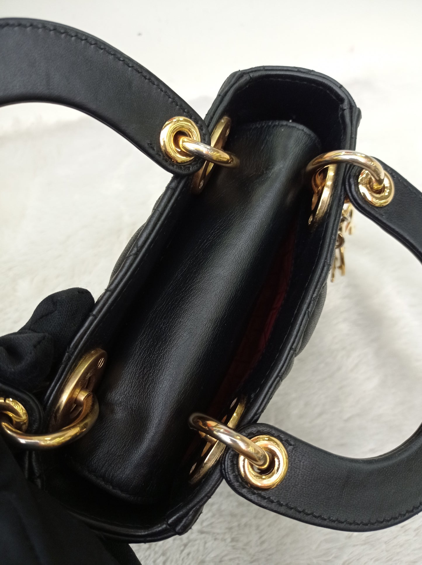 Lady Dior Mini Lamb Black GHW 2017