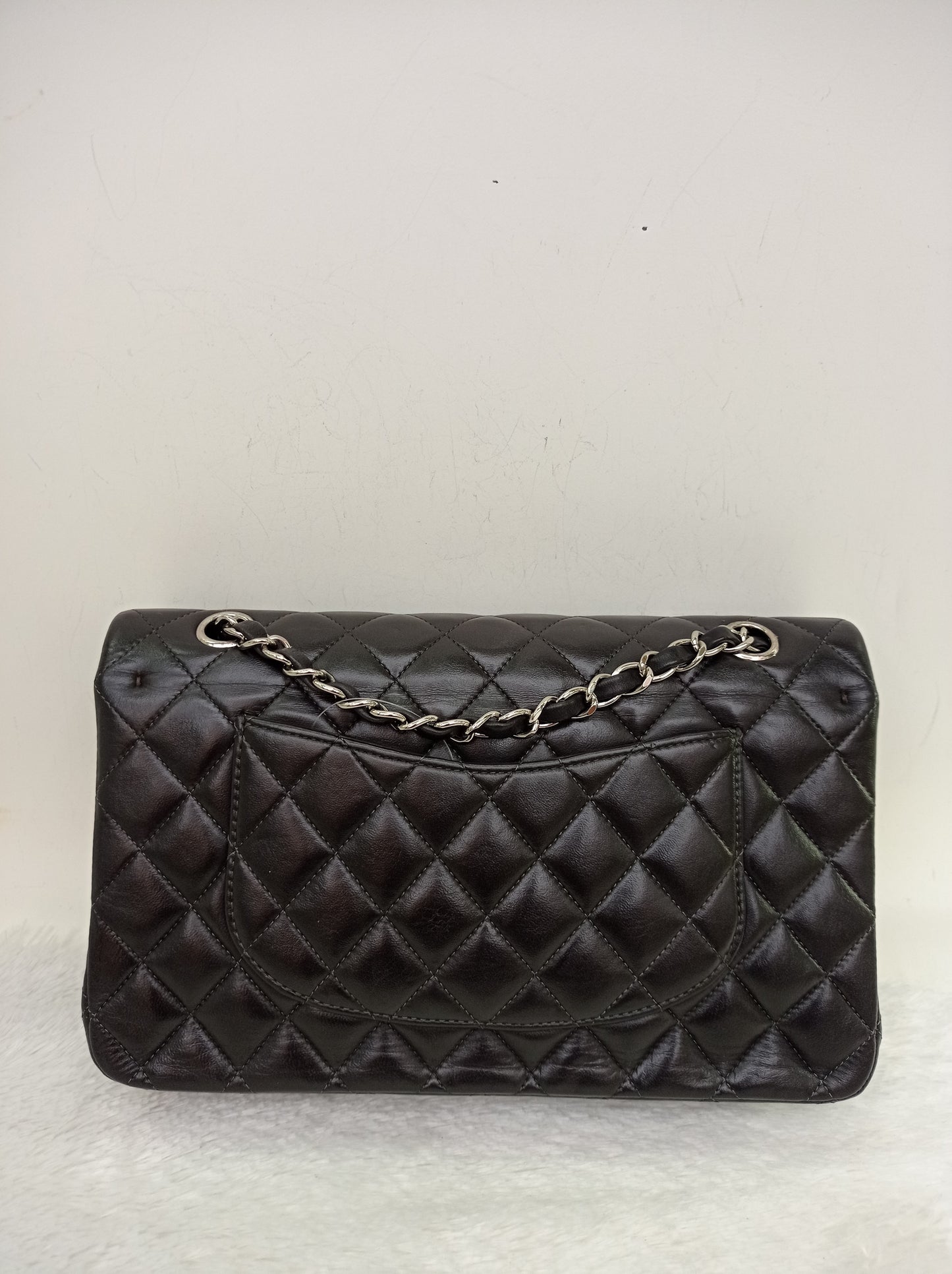 Chanel Medium Lamb Black SHW DF #16