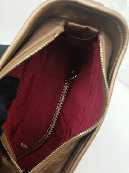 Chanel Gabrielle Small Calfskin Bronze #23