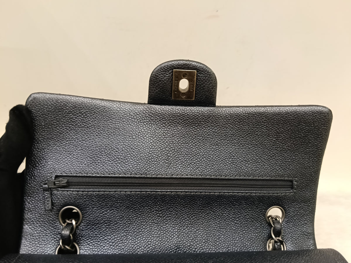 Chanel Medium Caviar Charcoal RHW DF #20
