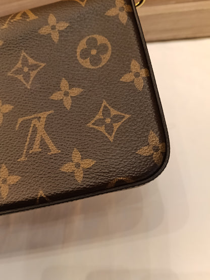LV Pochette Felicie GM Monogram Fuchsia (CHIP)