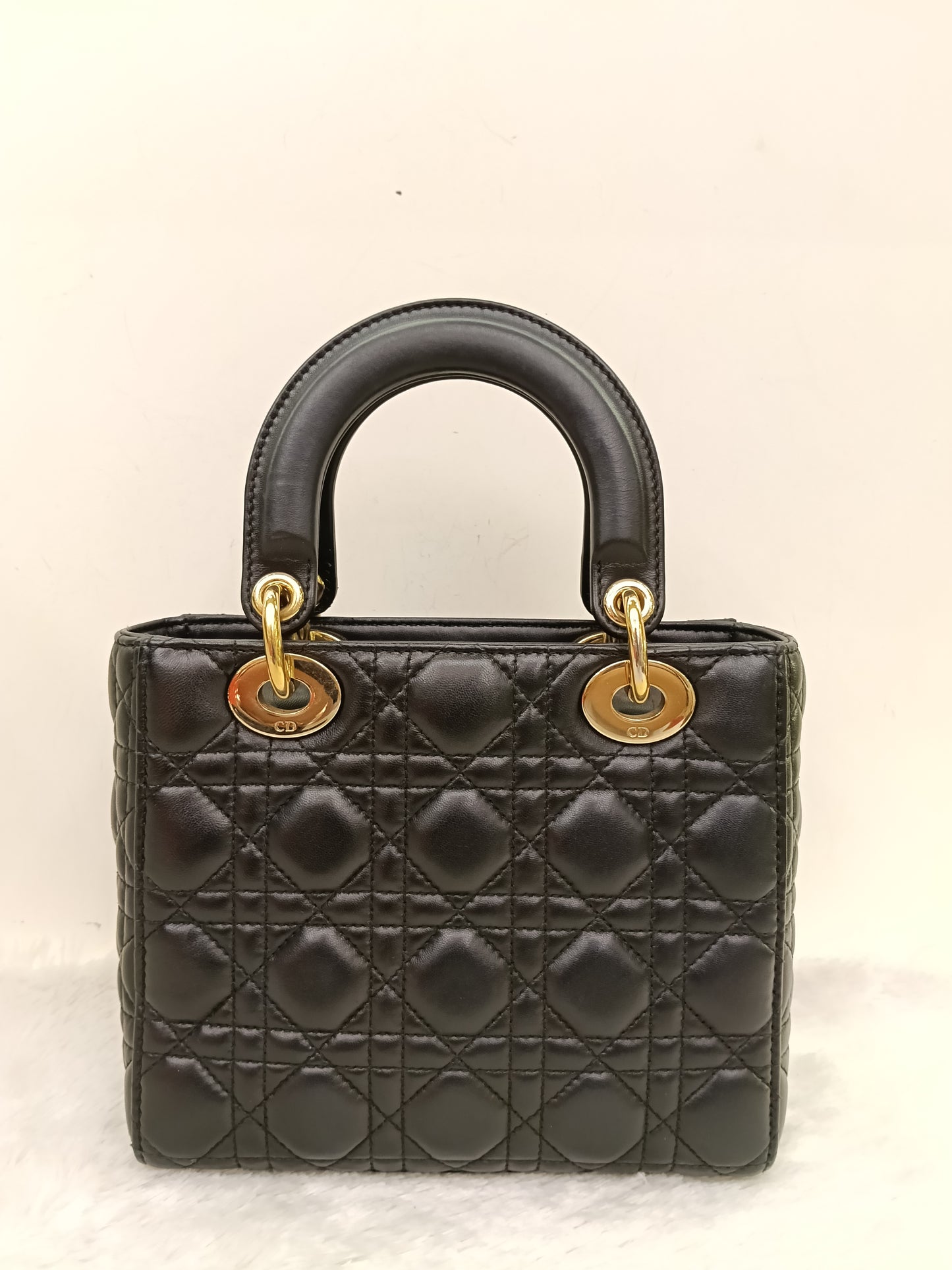 Lady Dior Small Lamb Black GHW 2018
