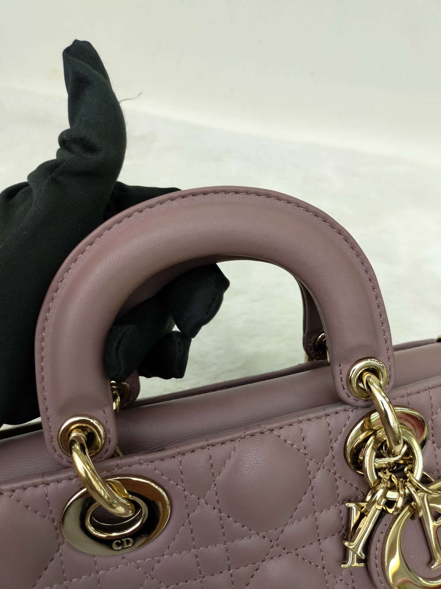 Dior D'joy Small Lamb Peony Pink GHW 2022