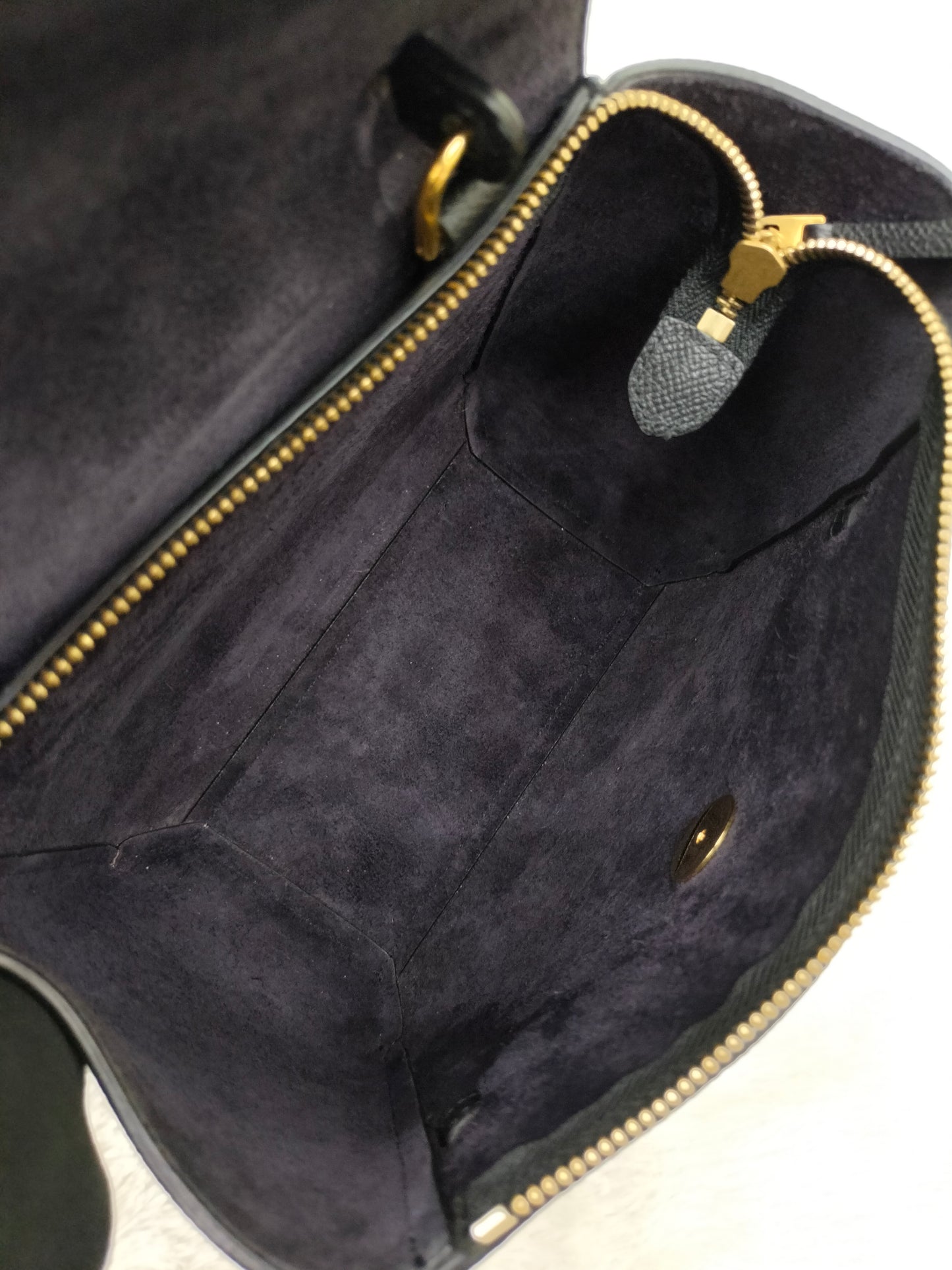 Celine Nano Belt Grained Black GHW 2018