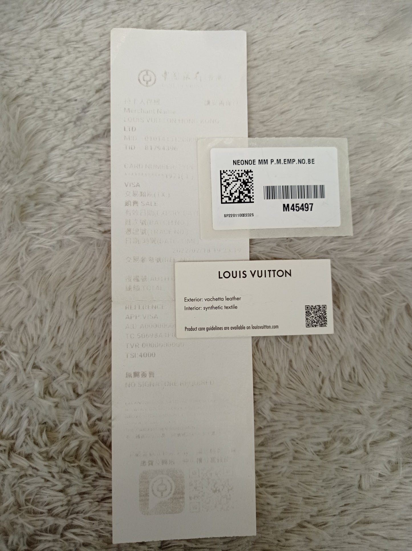 LV Neo Noe MM Monogram Empreinte Noir Creme 2022 (CHIP)