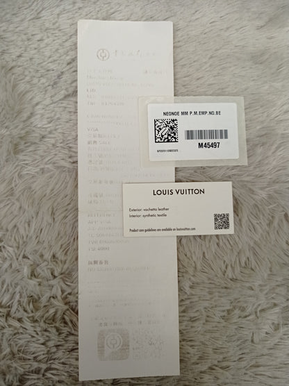 LV Neo Noe MM Monogram Empreinte Noir Creme 2022 (CHIP)