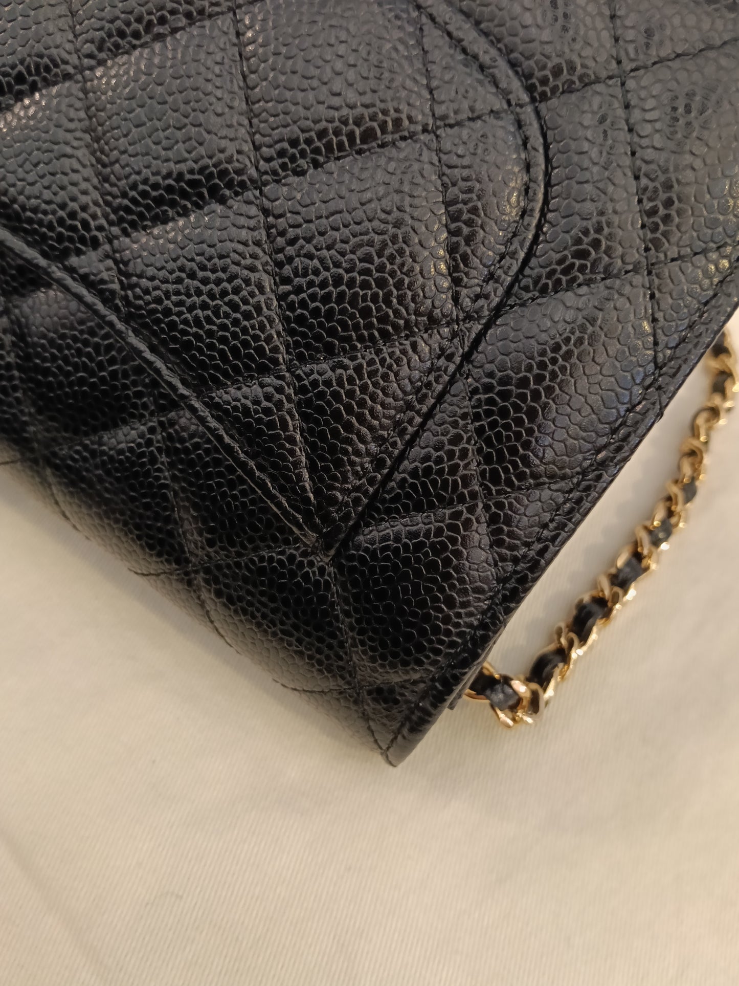 Chanel WOC Caviar Black GHW #29