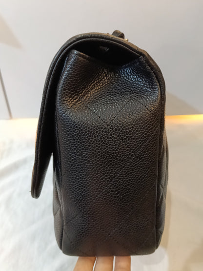Chanel Jumbo Caviar Black SHW SF #13
