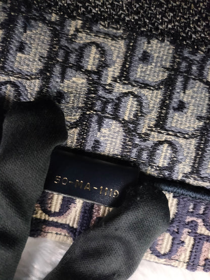 Dior Tote Book Medium Oblique Navy 2019