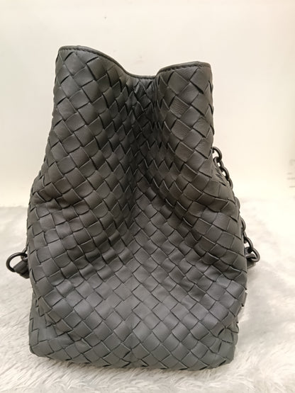 Bottega Veneta Nappa Intrecciato Chain Tote Large Grey RHW