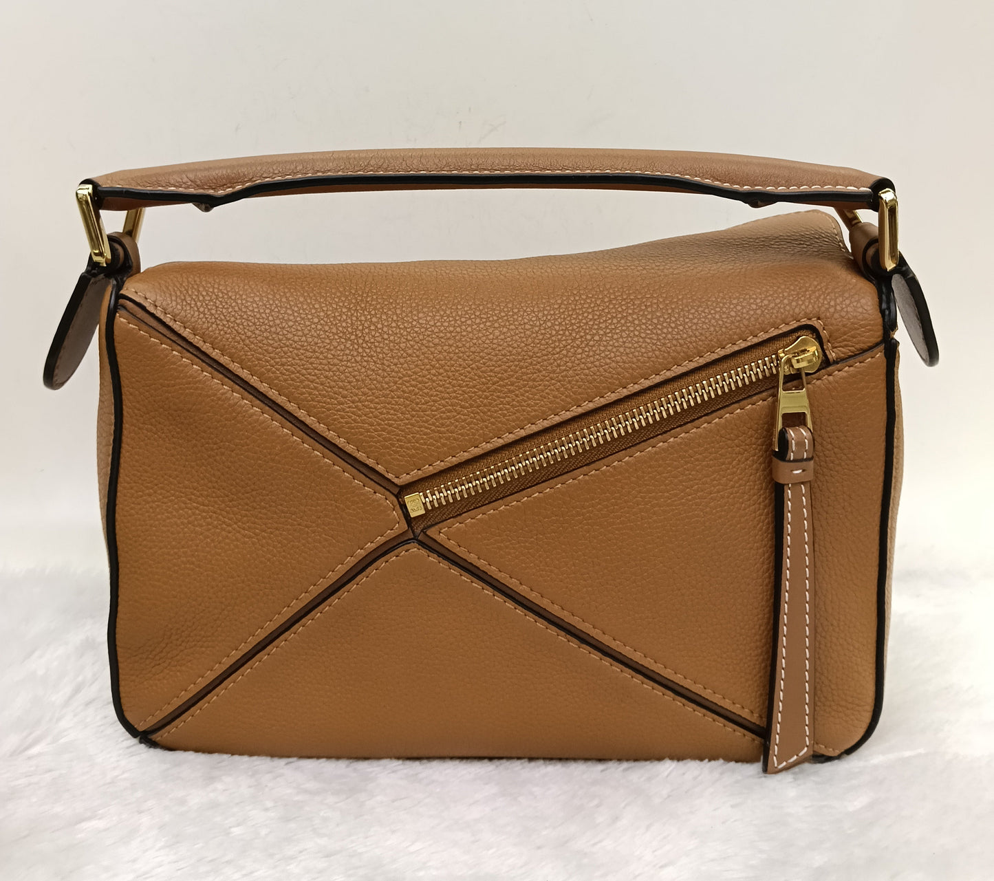 Loewe Puzzle Small Grained Light Caramel GHW 2019