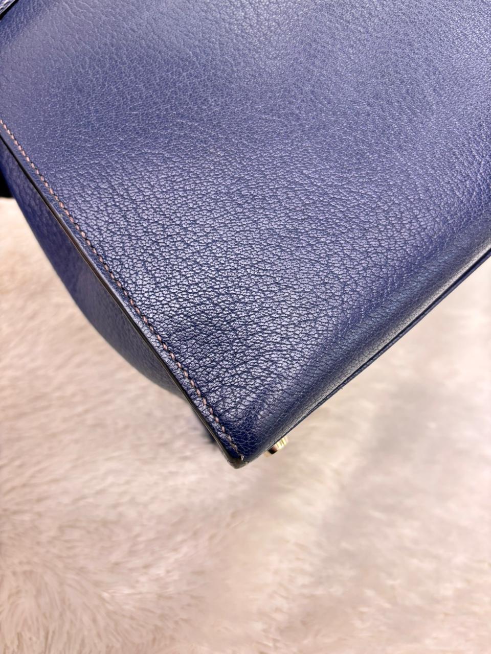 K32 Chevre Coromandel Blue De Malt PHW #L square