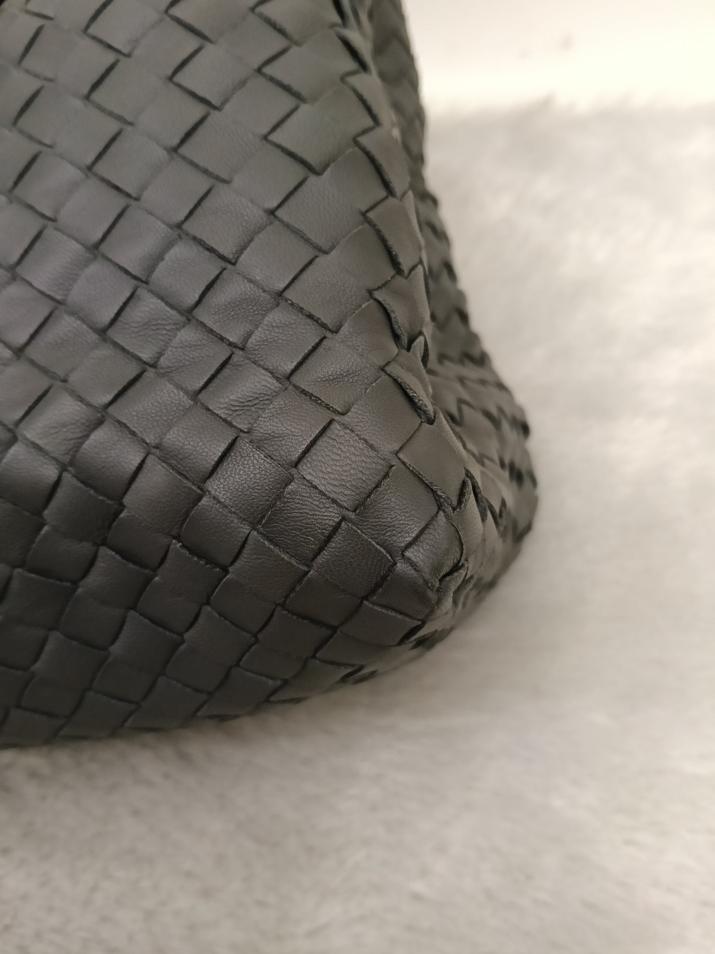 Bottega Veneta Nappa Intrecciato Chain Tote Large Grey RHW