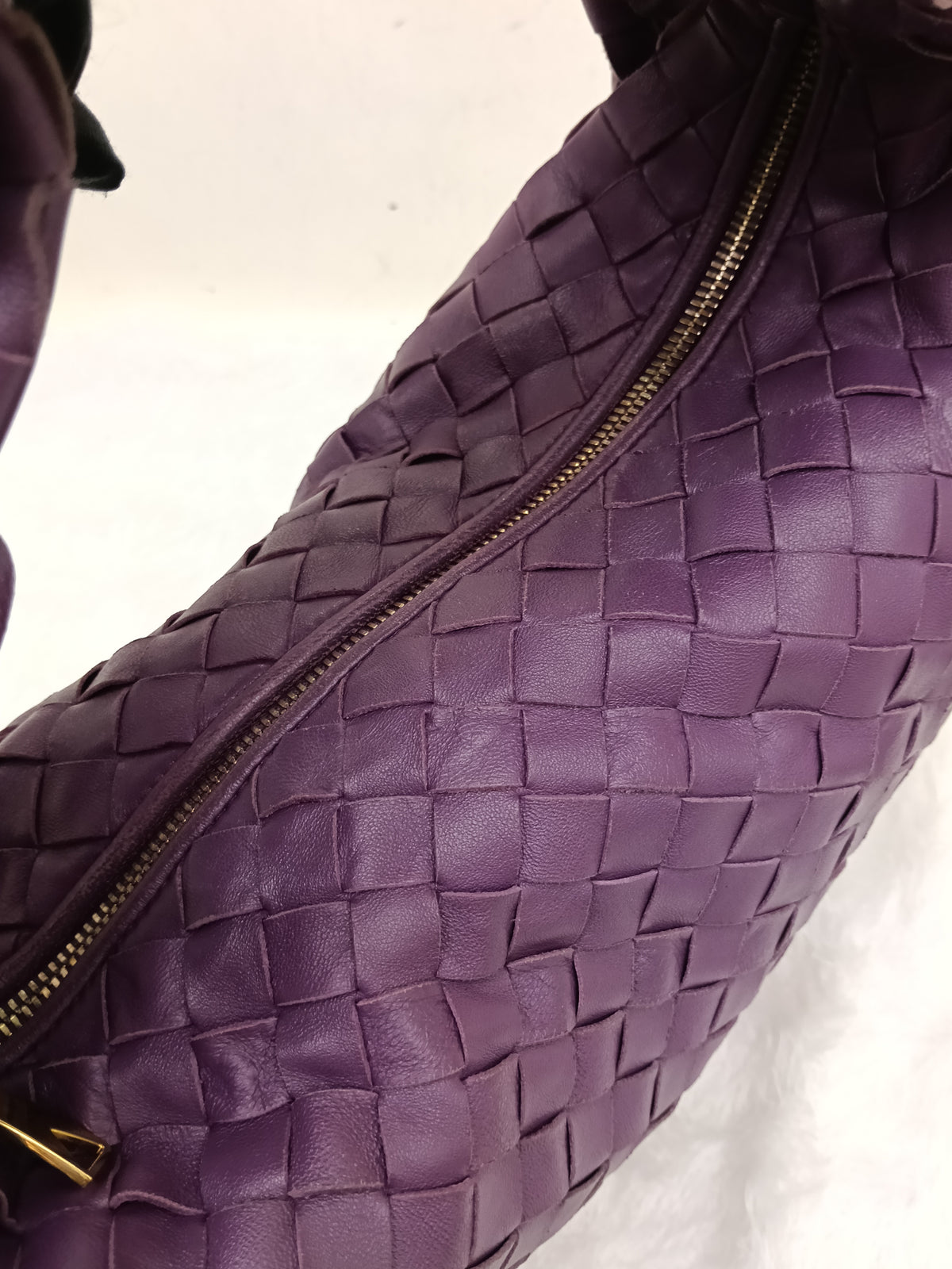 Bottega Veneta Teen Jodie Purple GHW