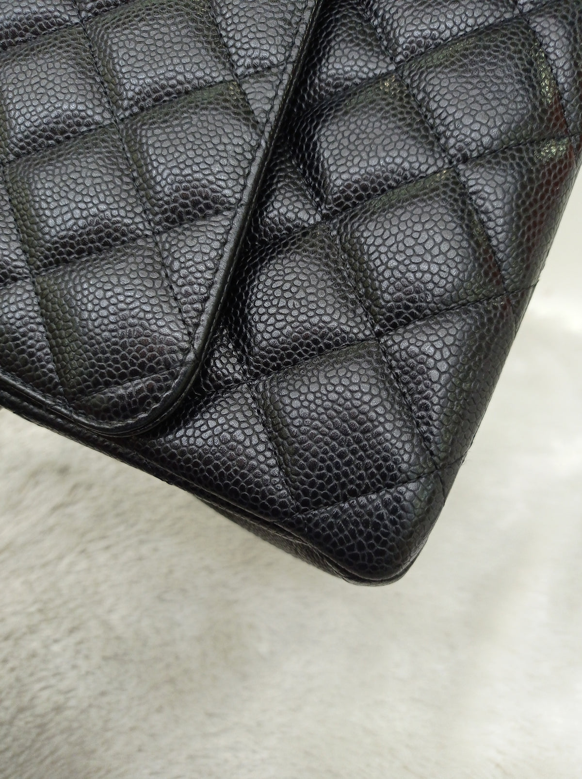 Chanel Maxi Caviar Black GHW DF #14