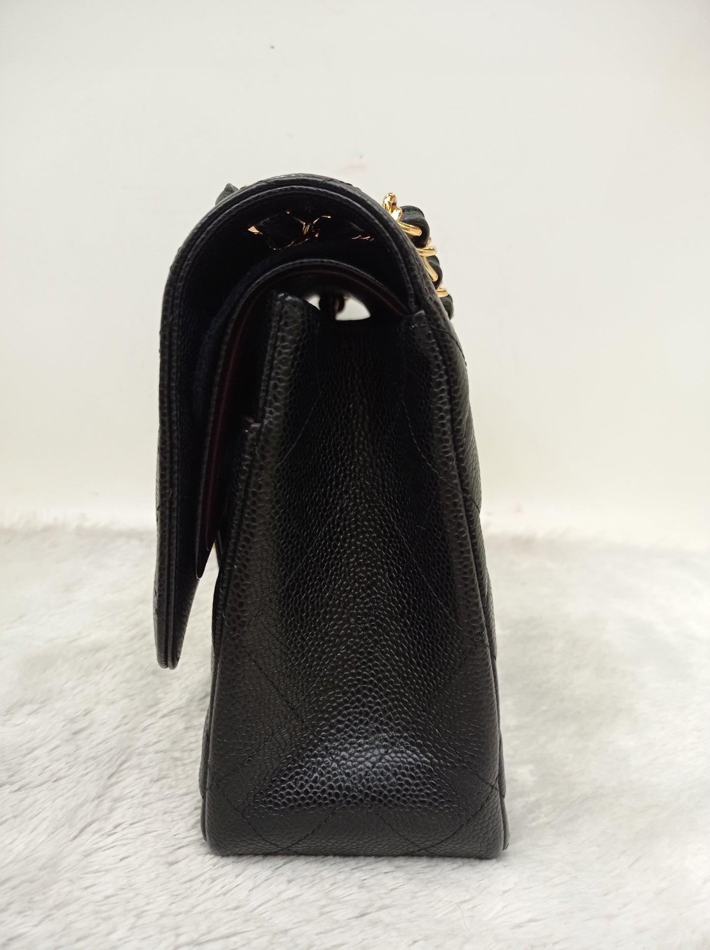 Chanel Jumbo Caviar Black GHW DF #24