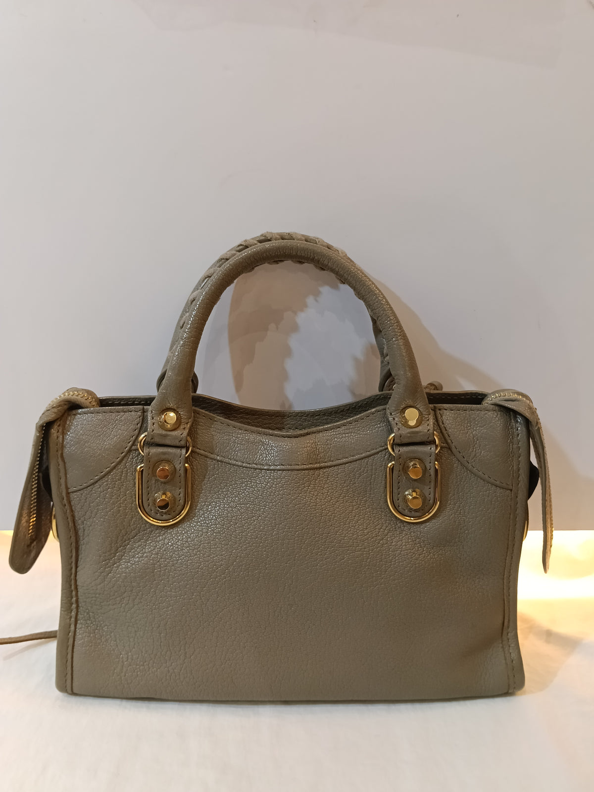 Balenciaga Mini City Edge Mink Grey GHW 2018