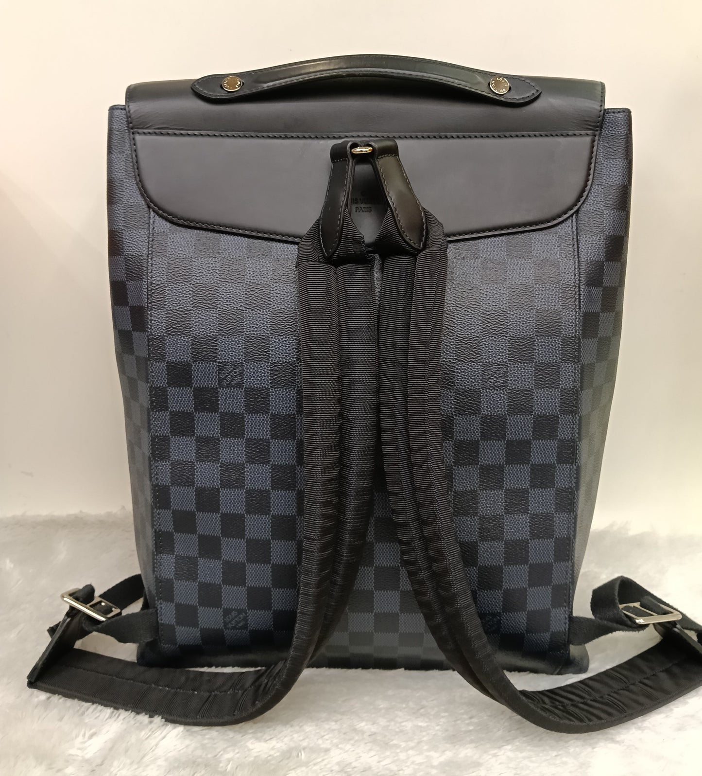 LV Newport Backpack Damier Graphite Cobalt 2016