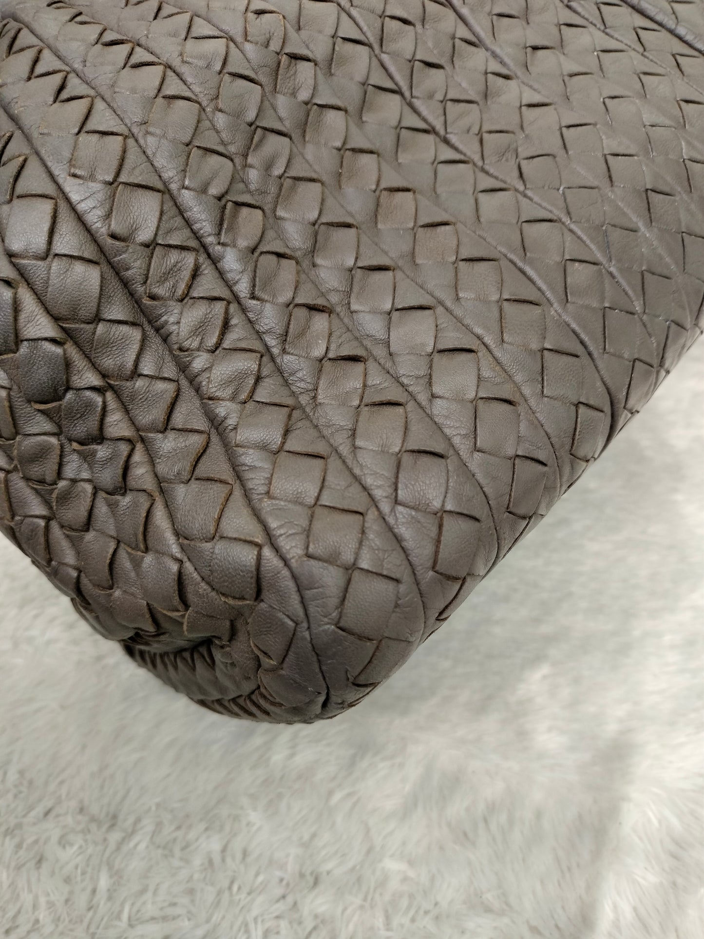 Bottega Veneta Intrecciato Doctor Bag Dark Grey RHW 2009