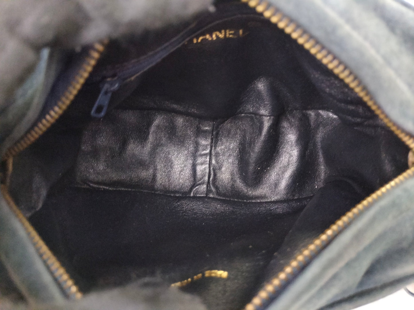 Chanel Mini Camera Suede Navy GHW #1
