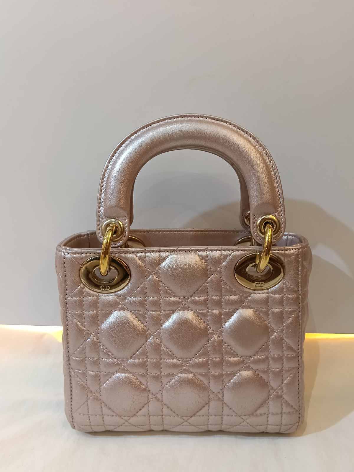Lady Dior Mini Iridescent Lotus GHW 2017