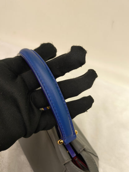 Fendi Peekaboo Mini Grey Blue GHW