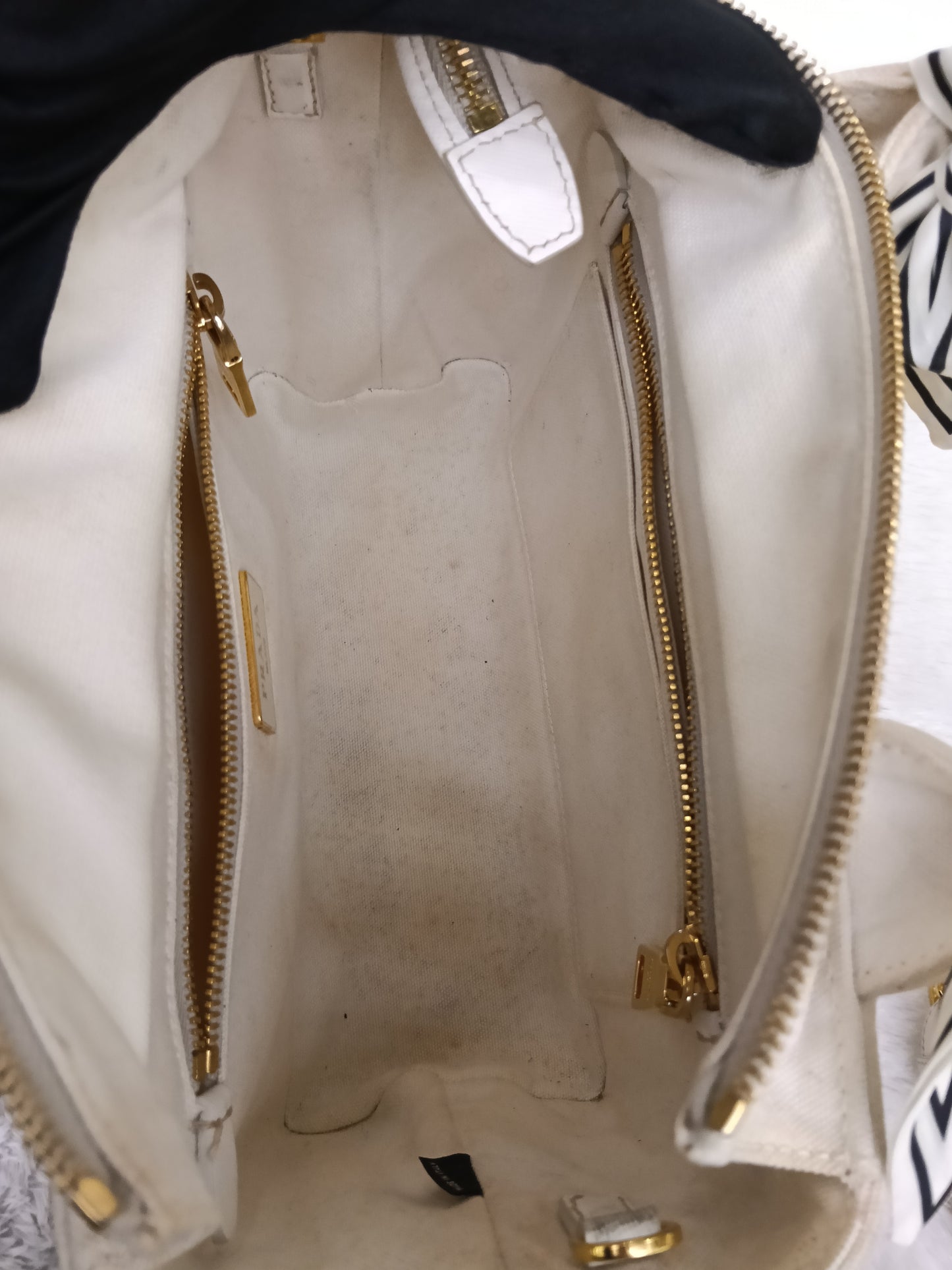 Prada Midollino Canapa Naturale Bianco GHW