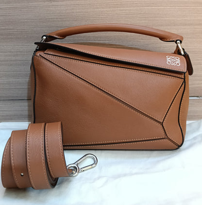 Loewe Puzzle Small Tan SHW 2020