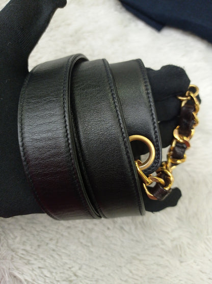 Chanel Vanity Case Box Large Lamb Black Vintage GHW #3