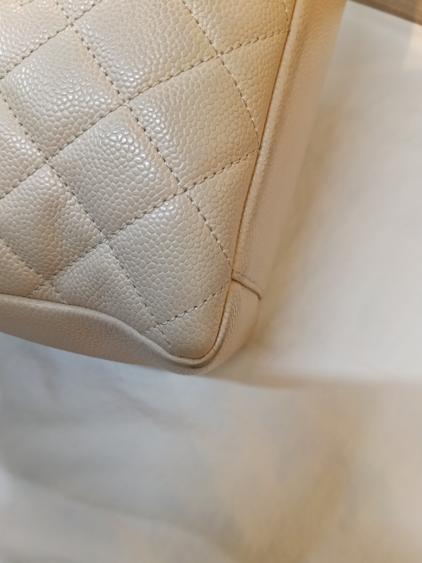 Chanel GST Caviar Beige GHW #16