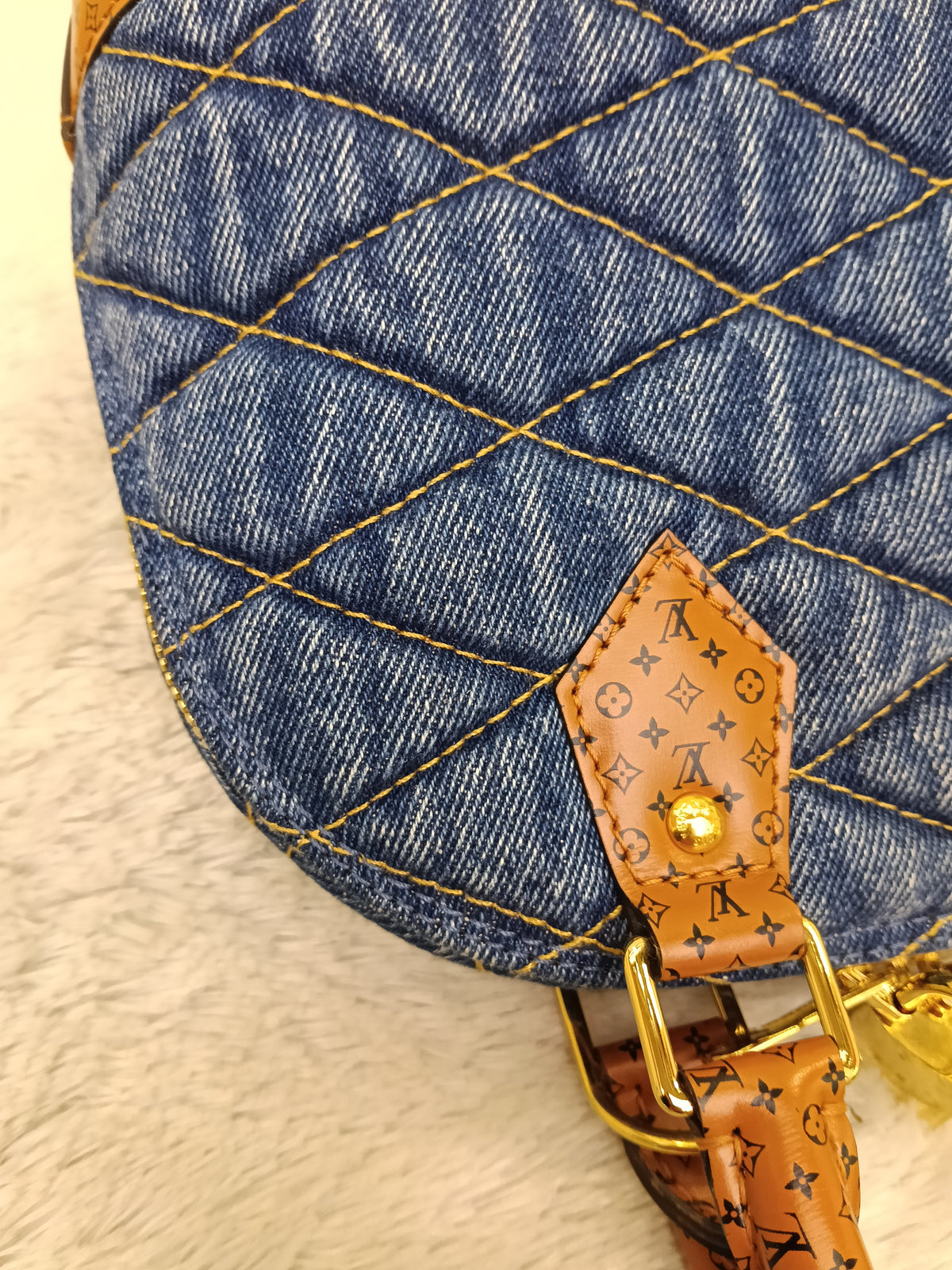 LV Alma BB Denim L Malletage Blue 2019