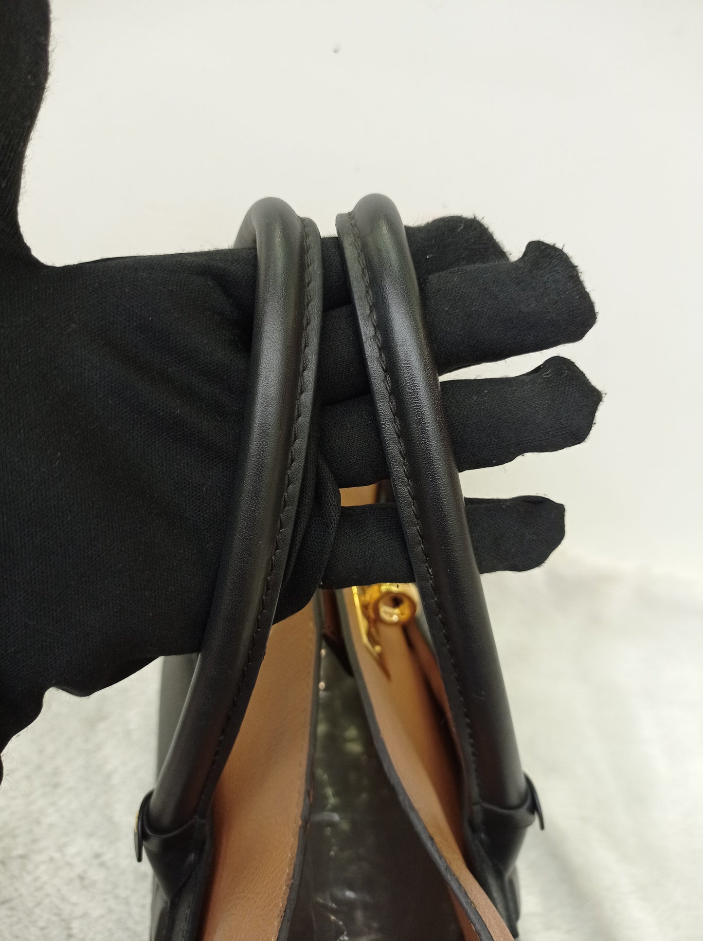 LV On My Side MM Monogram Grained Noir Brown 2019