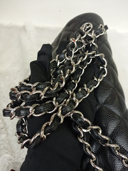 Chanel Jumbo Caviar Black SHW DF #26