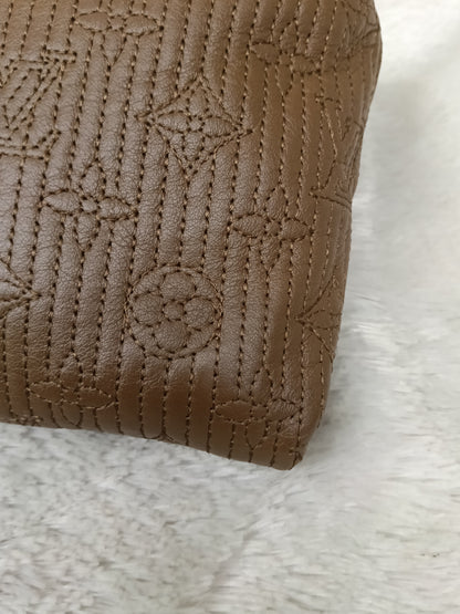 LV Altair Clutch Monogram Jacquard Brown 2012